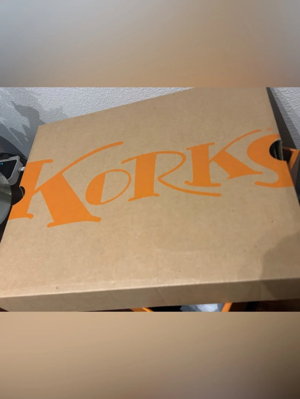Korks marci ii size 6 brand new with box black boot with flowery velvety lining